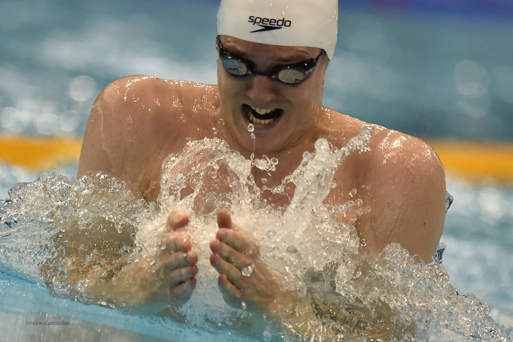 Andrew Willis - consistently among the world's top 200m breaststrokers. Pic Simone Castrovillari.