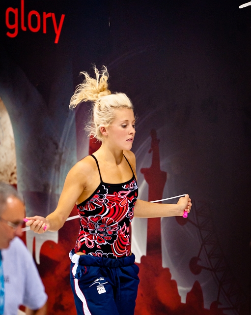 Siobhan warms up for the Olympic Trials in 2012. Pic: GBSwimstars